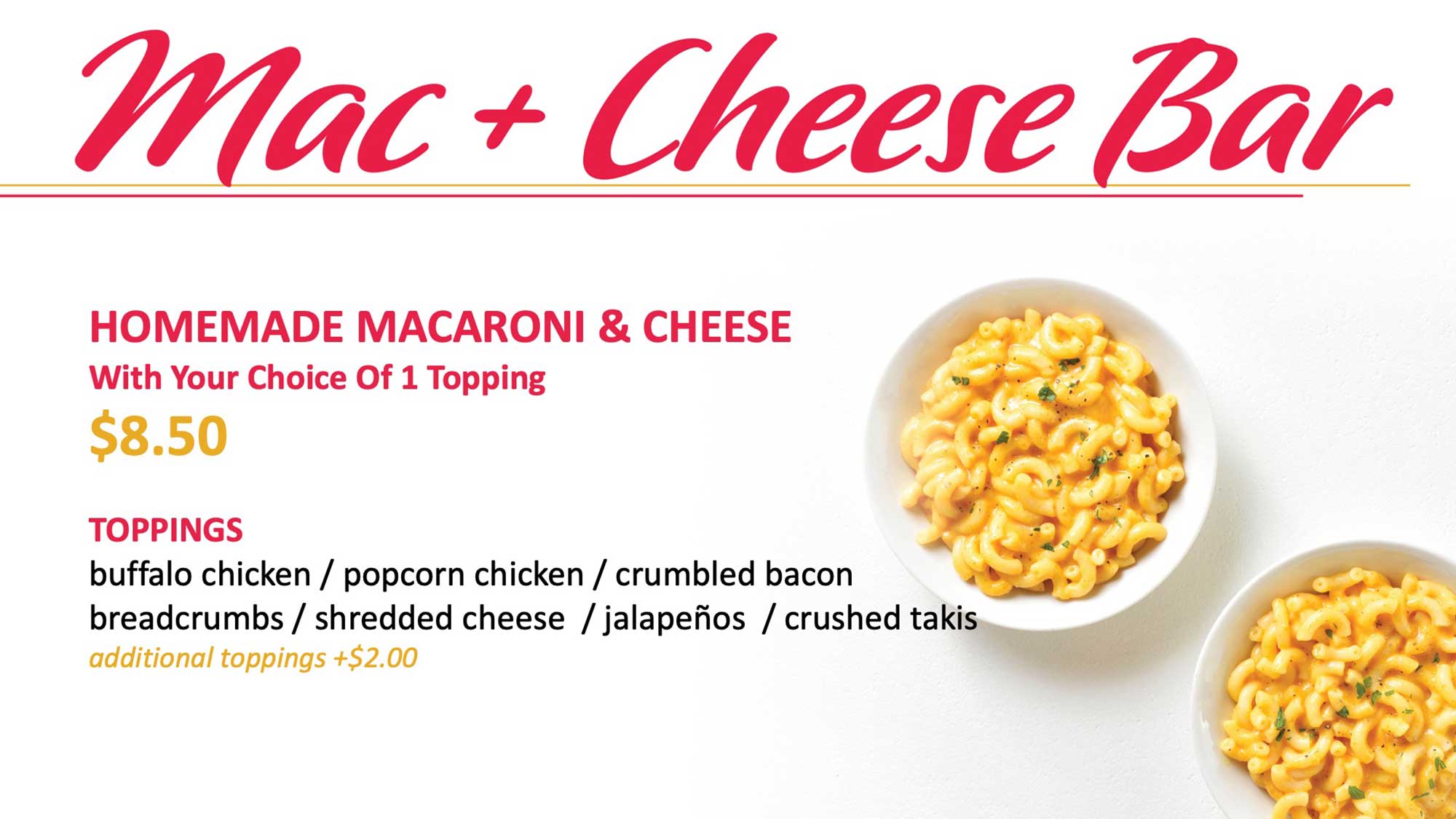 Mac And Cheese Bar